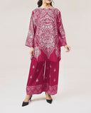 Floral Fusion Stitched Shirt & Trouser
