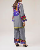 Multi-Color Elegance Stitched 2-Piece Set
