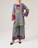 Multi-Color Elegance Stitched 2-Piece Set